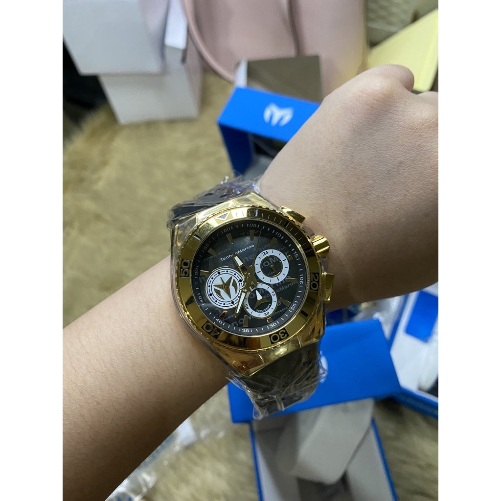 AUTHENTIC/ORIGINAL TechnoMarine Cruise California Men's Watch Mother of Pearl & Oyster Dial 46.65mm (TM-120025)