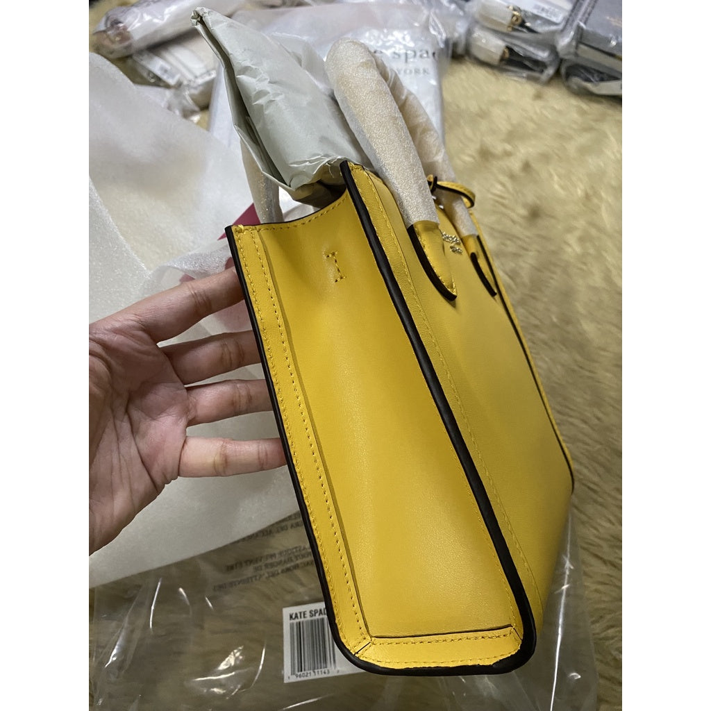 AUTHENTIC/ORIGINAL KateSpade KS Manhttan Mini Tote Bag in YELLOW
