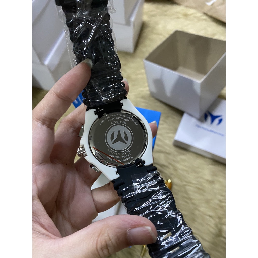 AUTHENTIC/ORIGINAL TechnoMarine Cruise JellyFish Men's Watch - 46mm, Black (TM-115303)