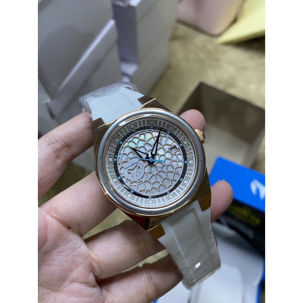 AUTHENTIC/ORIGINAL TechnoMarine Technocell Easycell Women's Watch w/ Mother of Pearl TM-318083