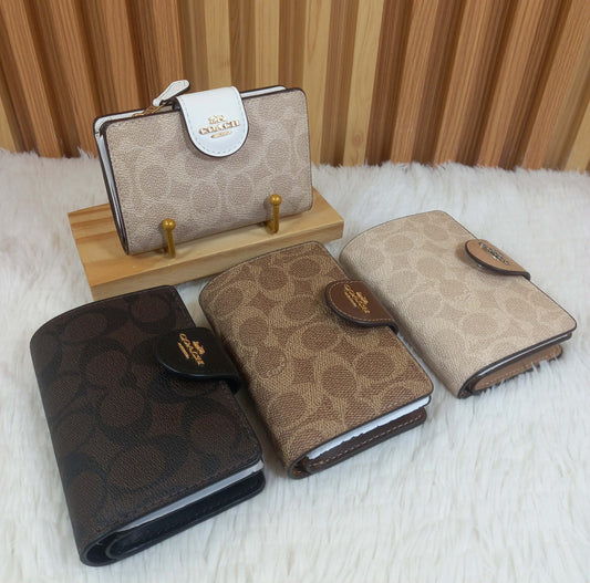 ORIG & IMPORTED CCH MEDIUM CORNER ZIP BIFOLD WALLET