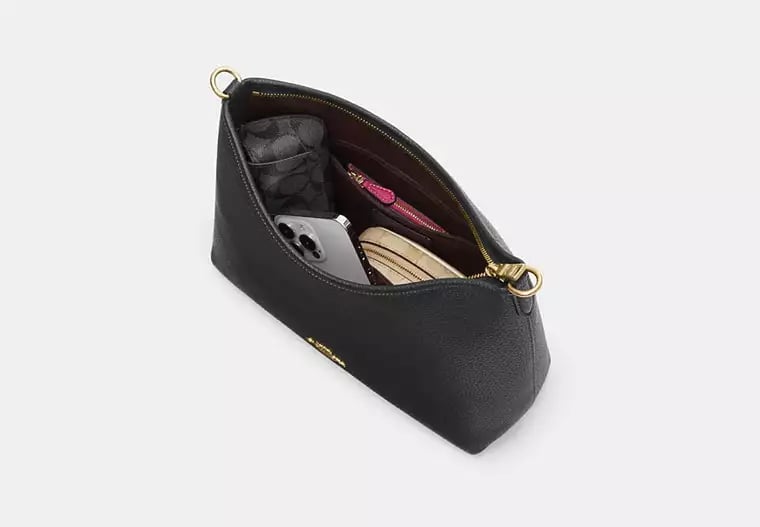 AUTHENTIC/ORIGINAL COACH Laurel Shoulder Bag In Signature Canvas - WALNUT