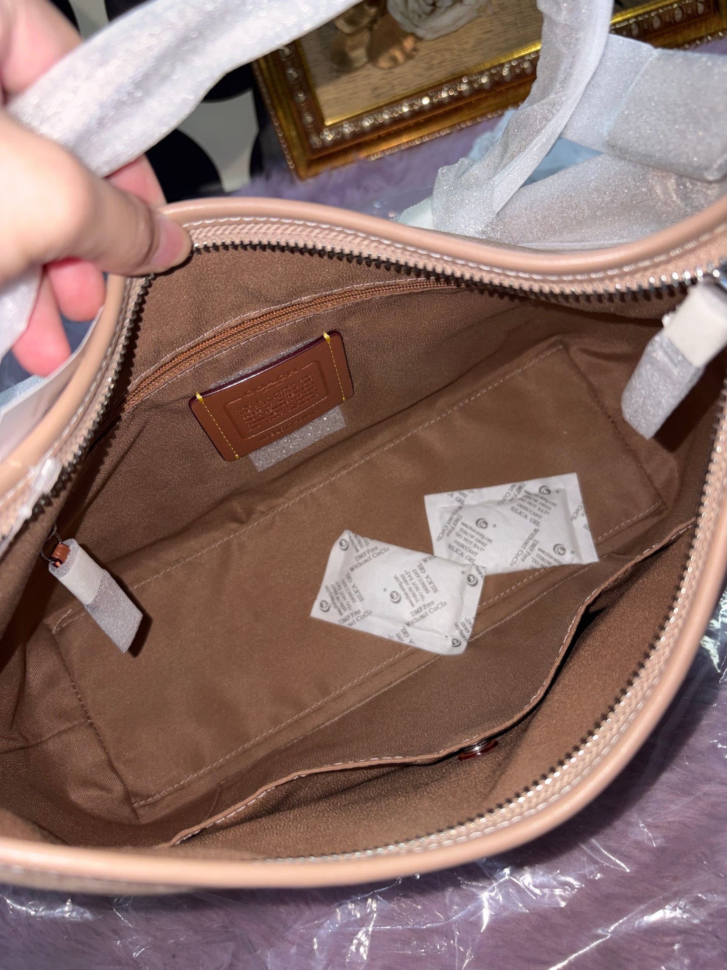 ORIG & IMPORTED CCH Laurel Shoulder Bag In Signature Canvas Sand/Taupe
