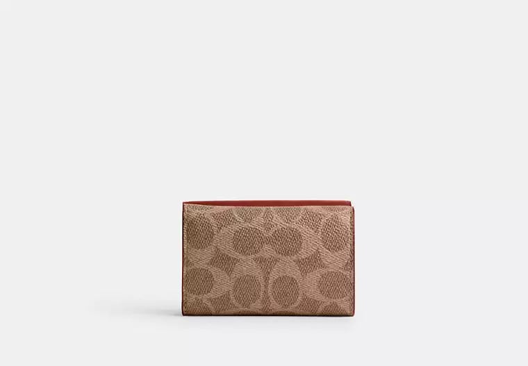 AUTHENTIC/ORIGINAL COACH Essential Mini Trifold Wallet In Signature Canvas