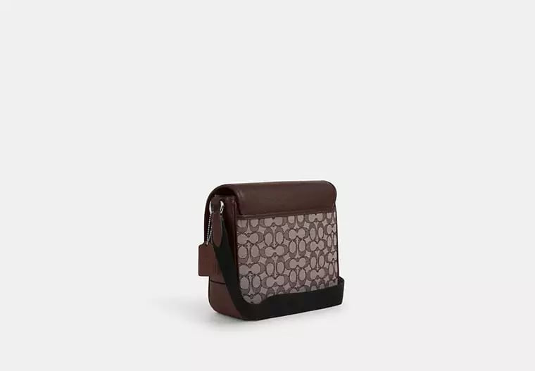 AUTHENTIC/ORIGINAL COACH Sprint Map Bag 25 In Signature Jacquard - Oak maple