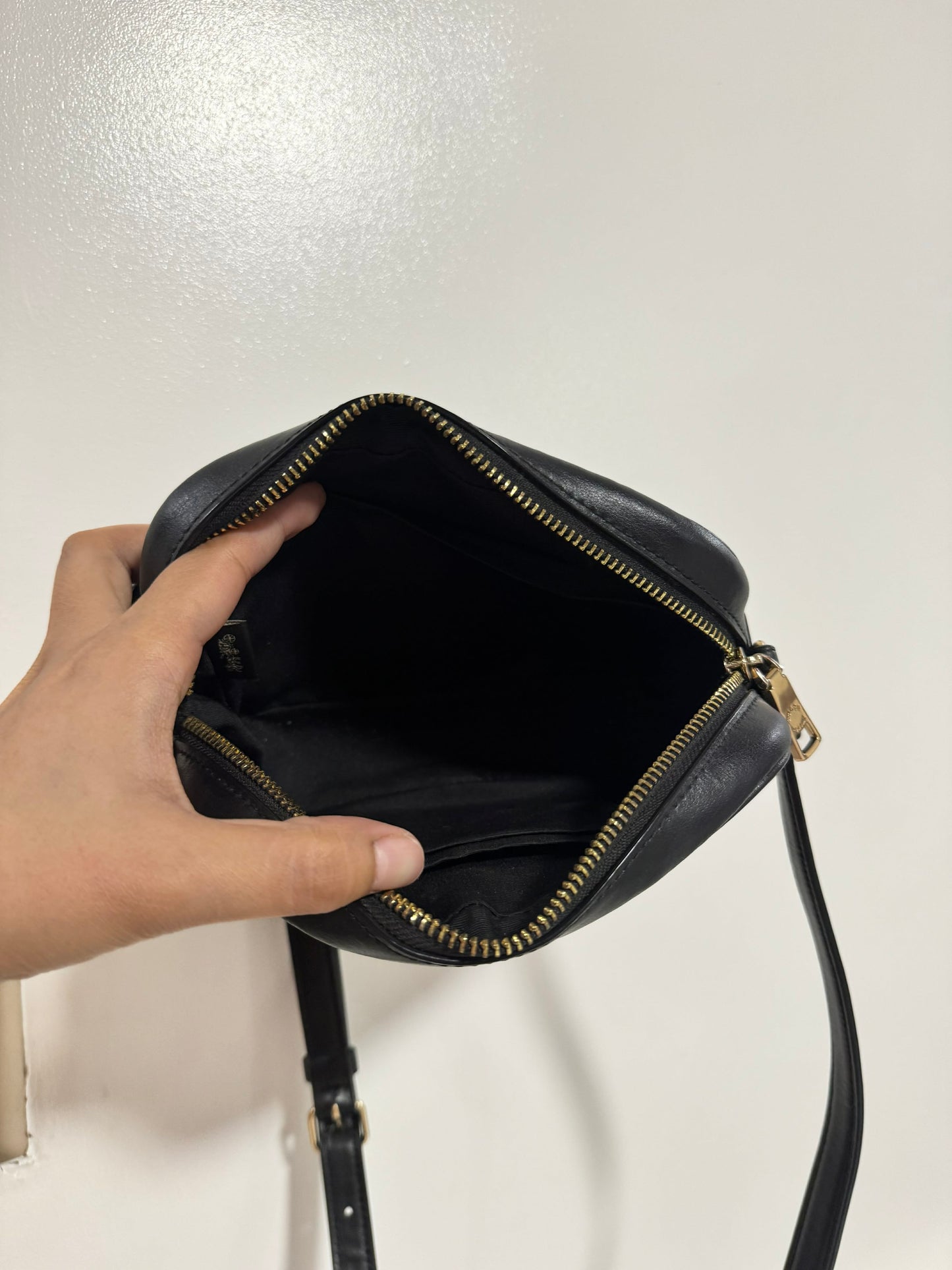 ORIG Preloved CCH Mini Jamie Camera Brown Bag In Signature Canvas