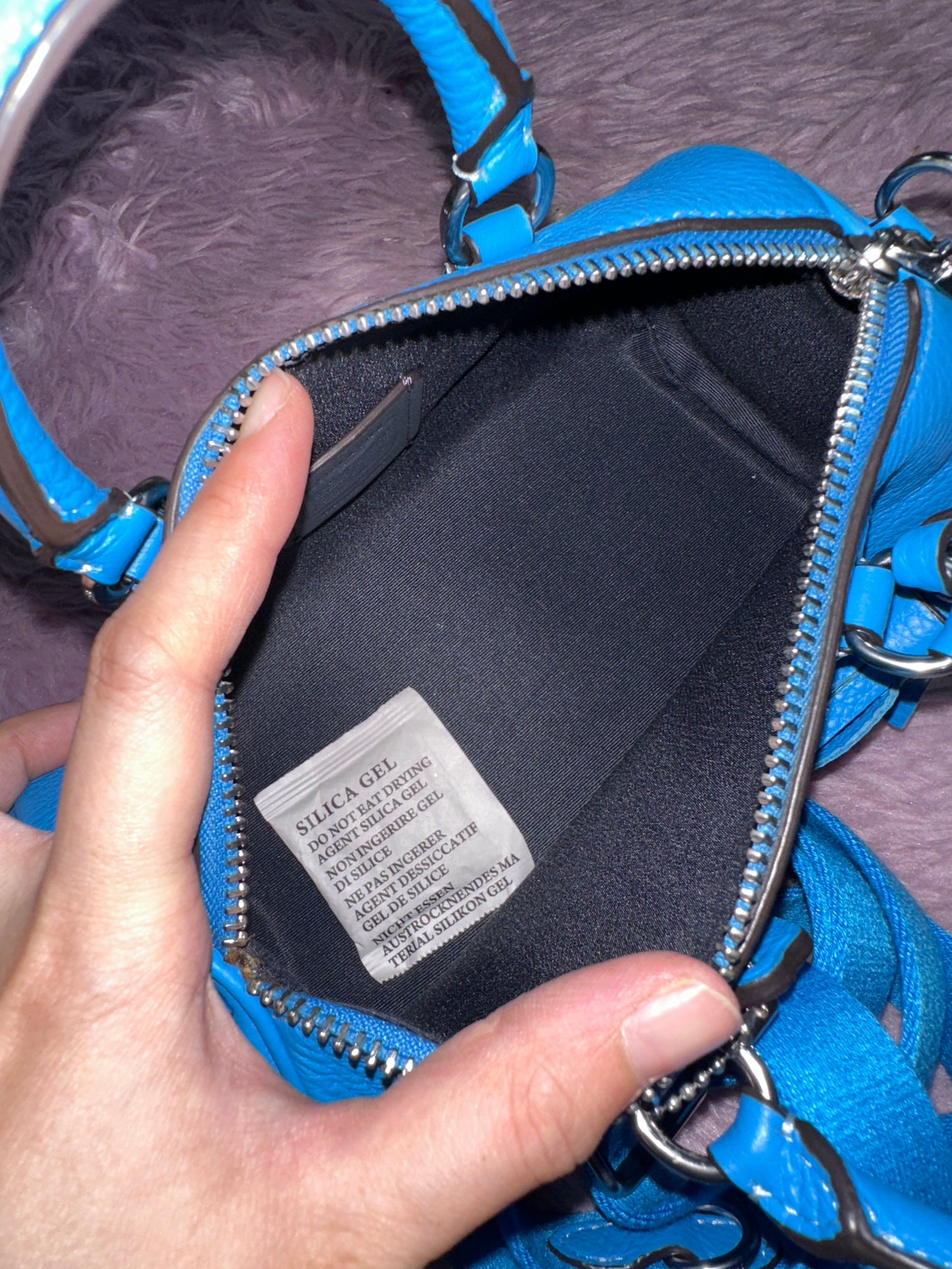 ORIG Preloved CCH Lacey Crossbody Small Barrel Blue Bag