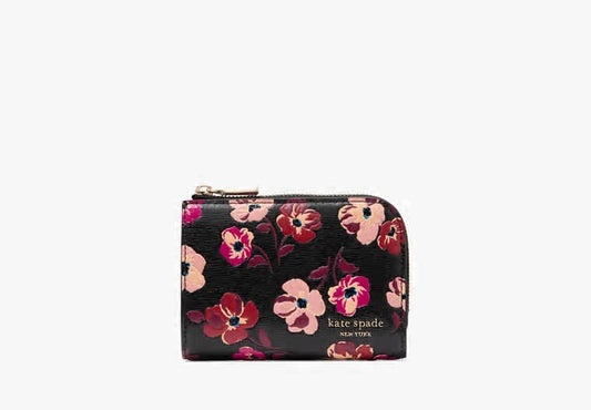 ORIG & IMPORTED Kate Spade KS Devin Fall Poppies Small Compact Wallet