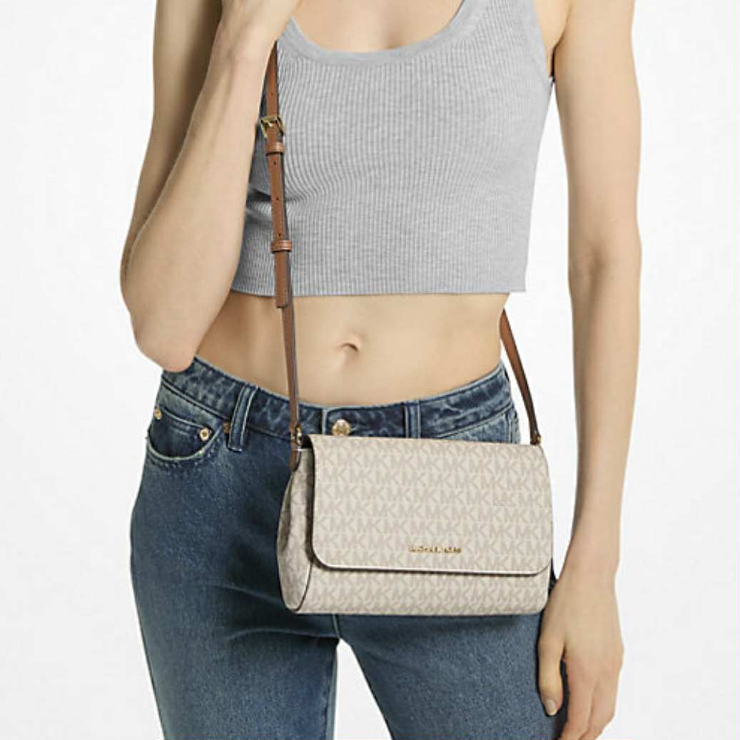 AUTHENTIC/ORIGINAL Michael Kors MK Medium Logo Convertible Crossbody Bag
