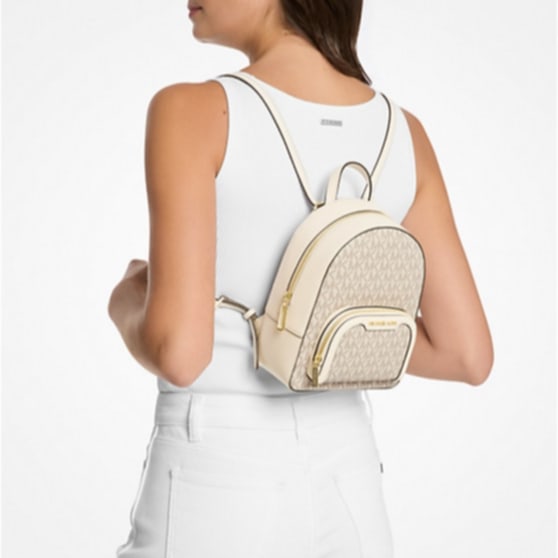 AUTHENTIC/ORIGINAL Michael Kors MK Jaycee Extra-Small Signature Logo Backpack