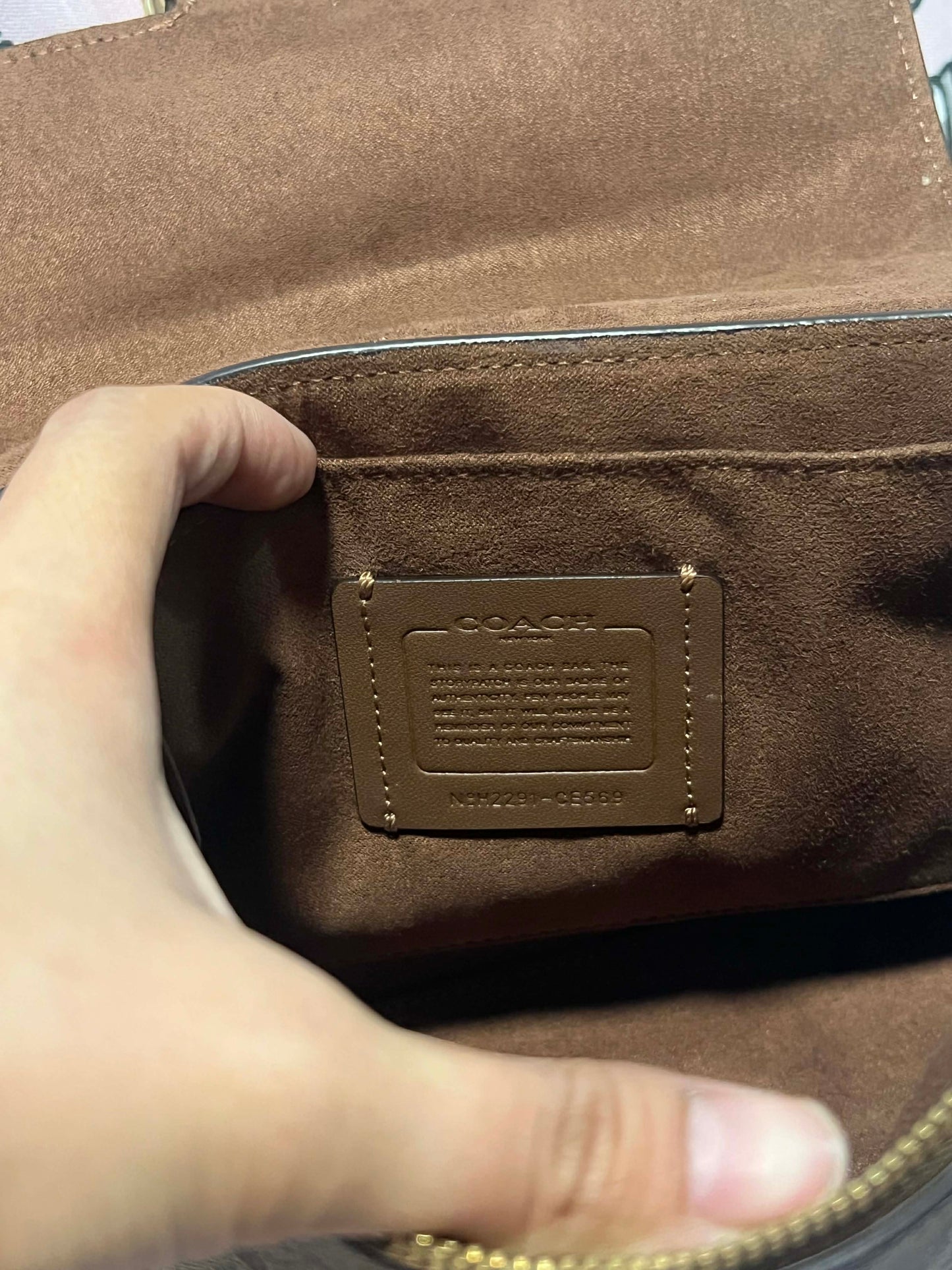 ORIG Preloved CCH Morgan Top Handle Satchel Brown Bag