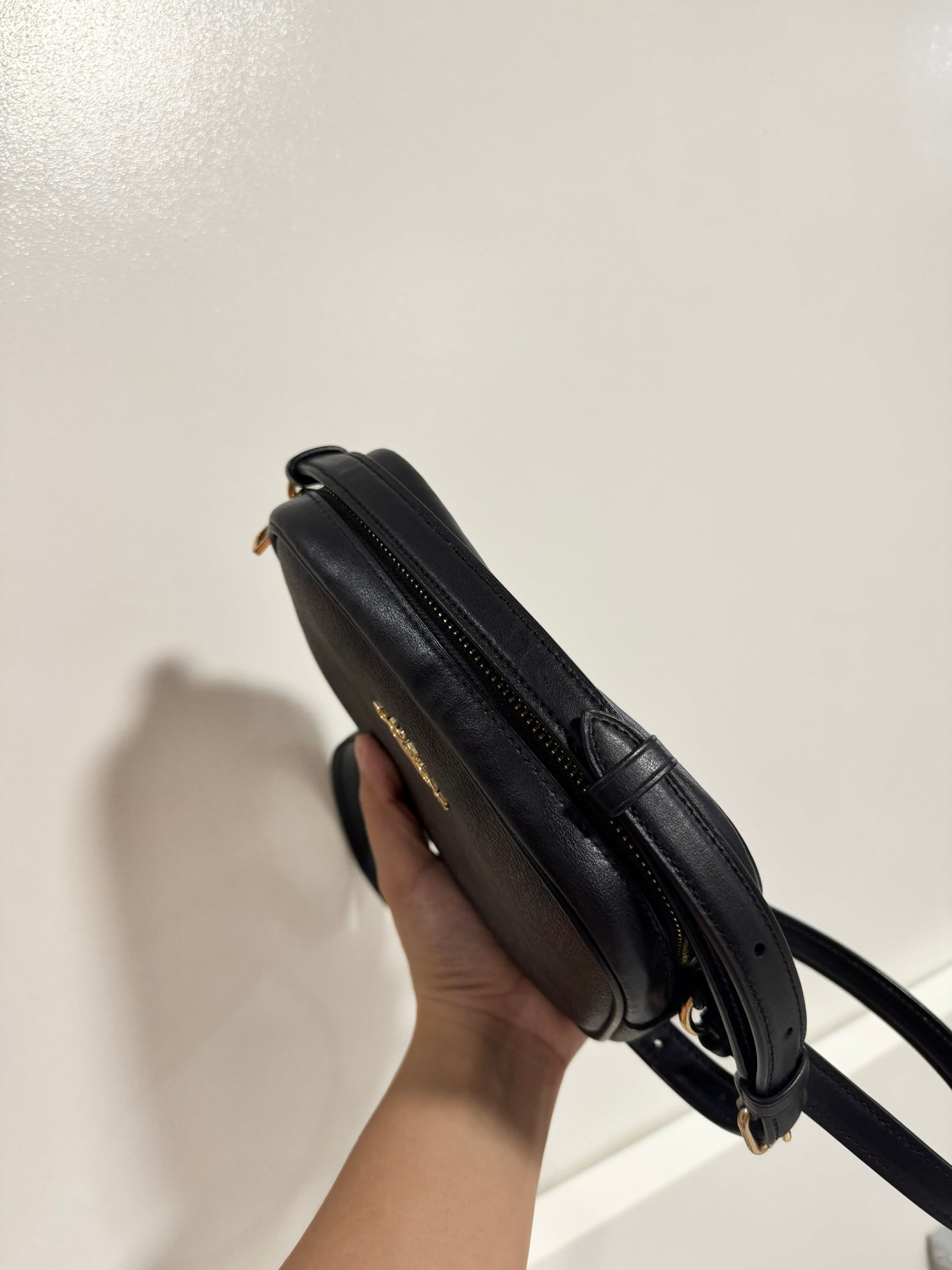 ORIG Preloved CCH Mini Jamie Camera Brown Bag In Signature Canvas