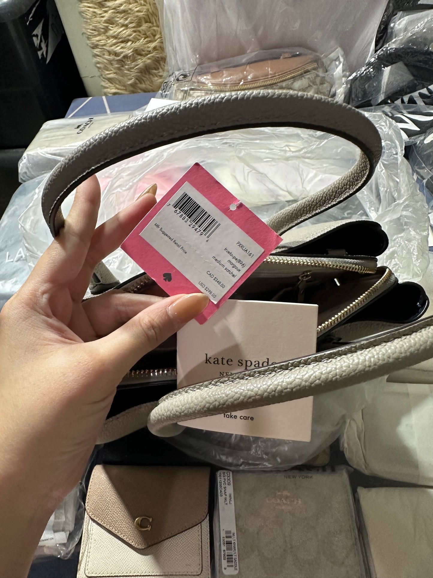 SALE! ❤️ AUTHENTIC/ORIGINAL Preloved KateSpade Margaux Medium Satchel Taupe Bag