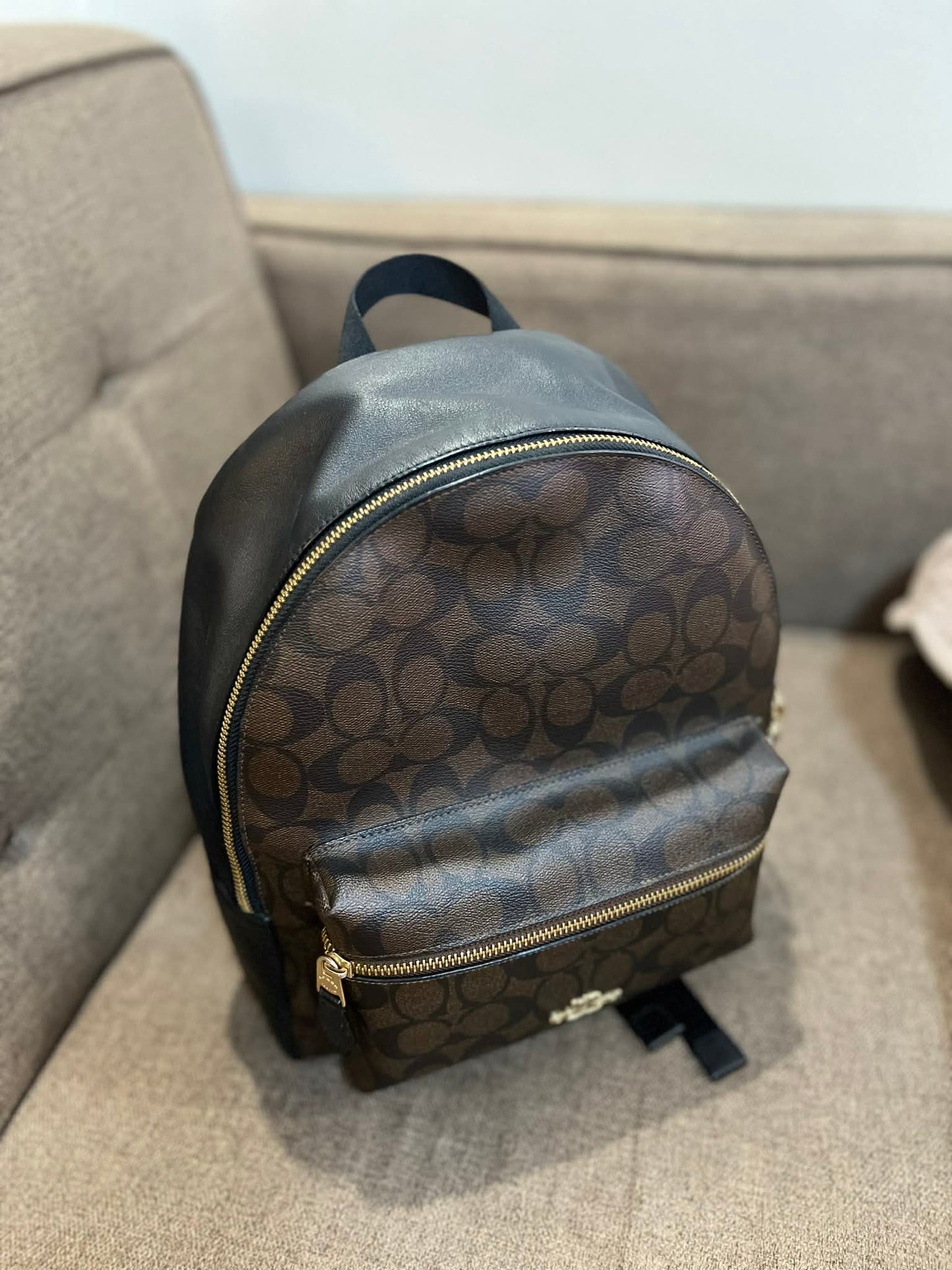 ORIG Preloved CCH Charlie Medium and Large Saddle Brown Backpack Bag