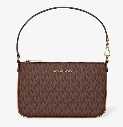 AUTHENTIC/ORIGINAL Michael Kors MK Jet Set Small Signature Logo Convertible Wristlet
