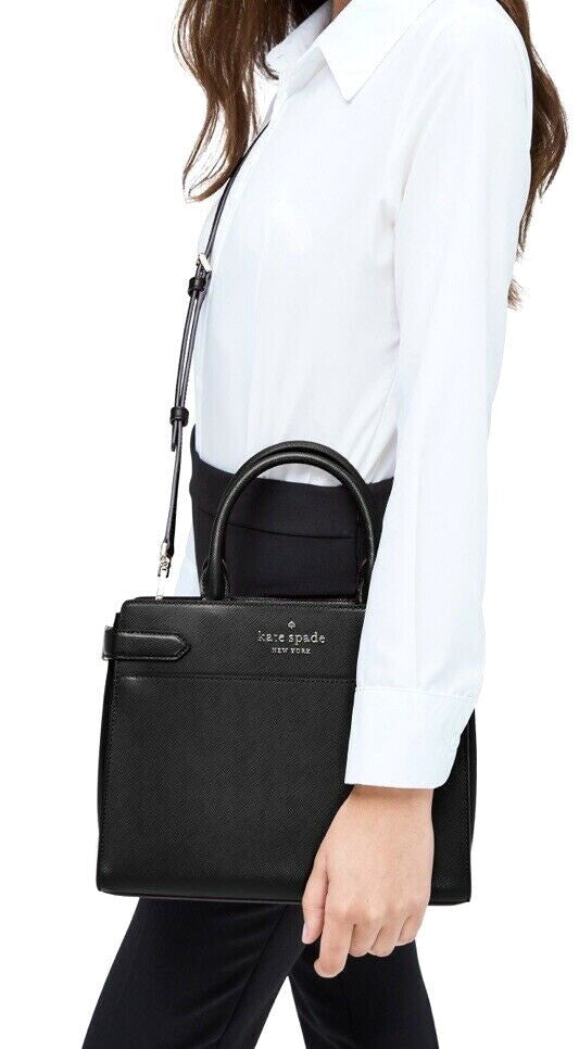 ORIG Preloved KS Staci Medium Satchel Black Bag