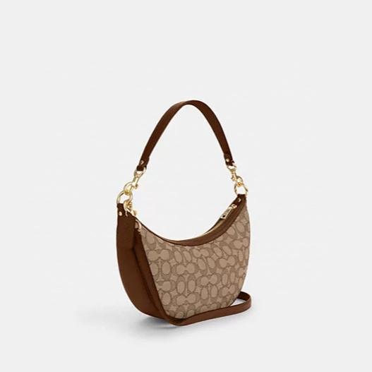 AUTHENTIC/ORIGINAL COACH Aria Shoulder Bag In Signature Jacquard