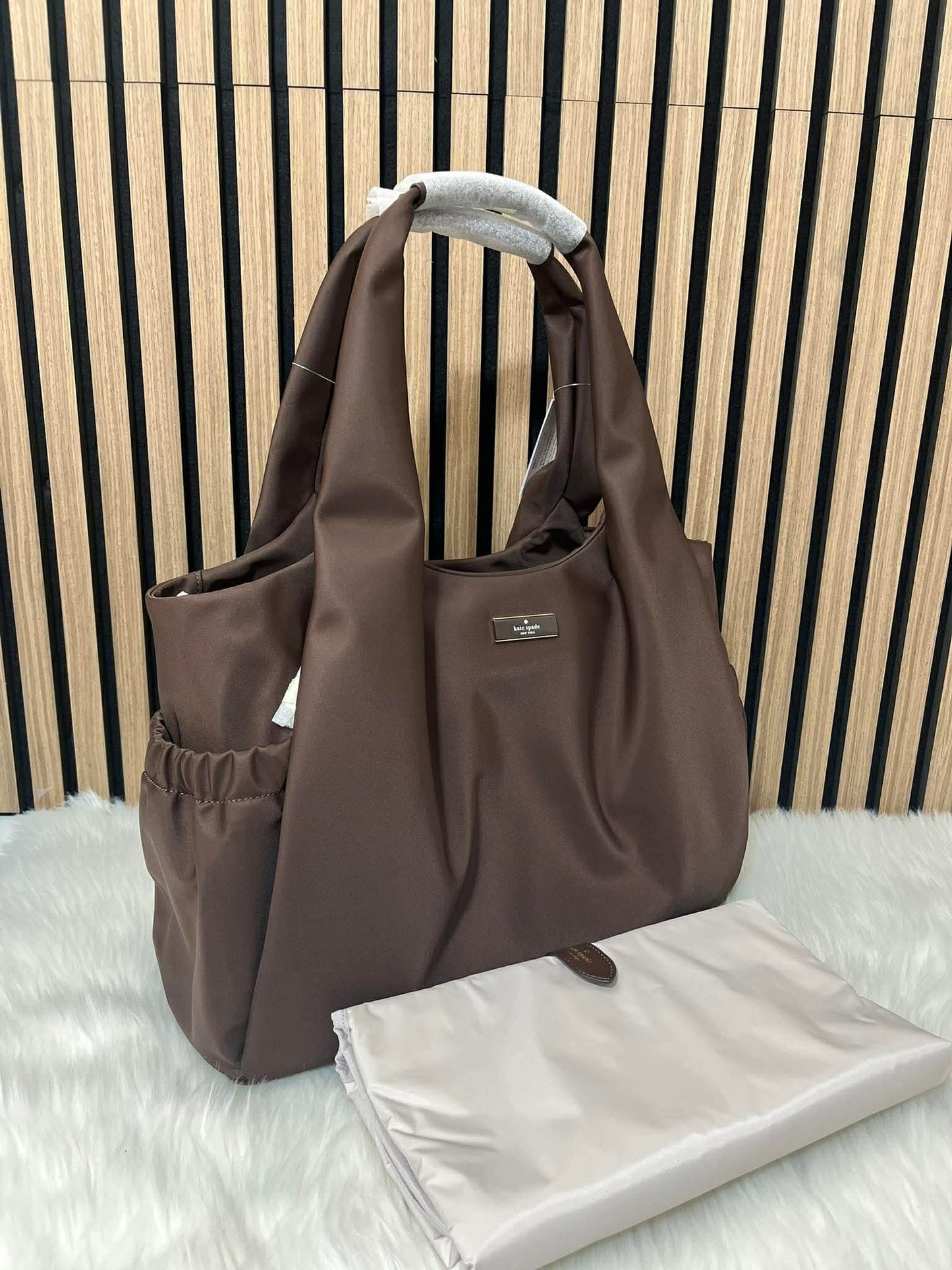 ORIG & IMPORTED KS Carter Nylon Large Baby Bag Black / Brown