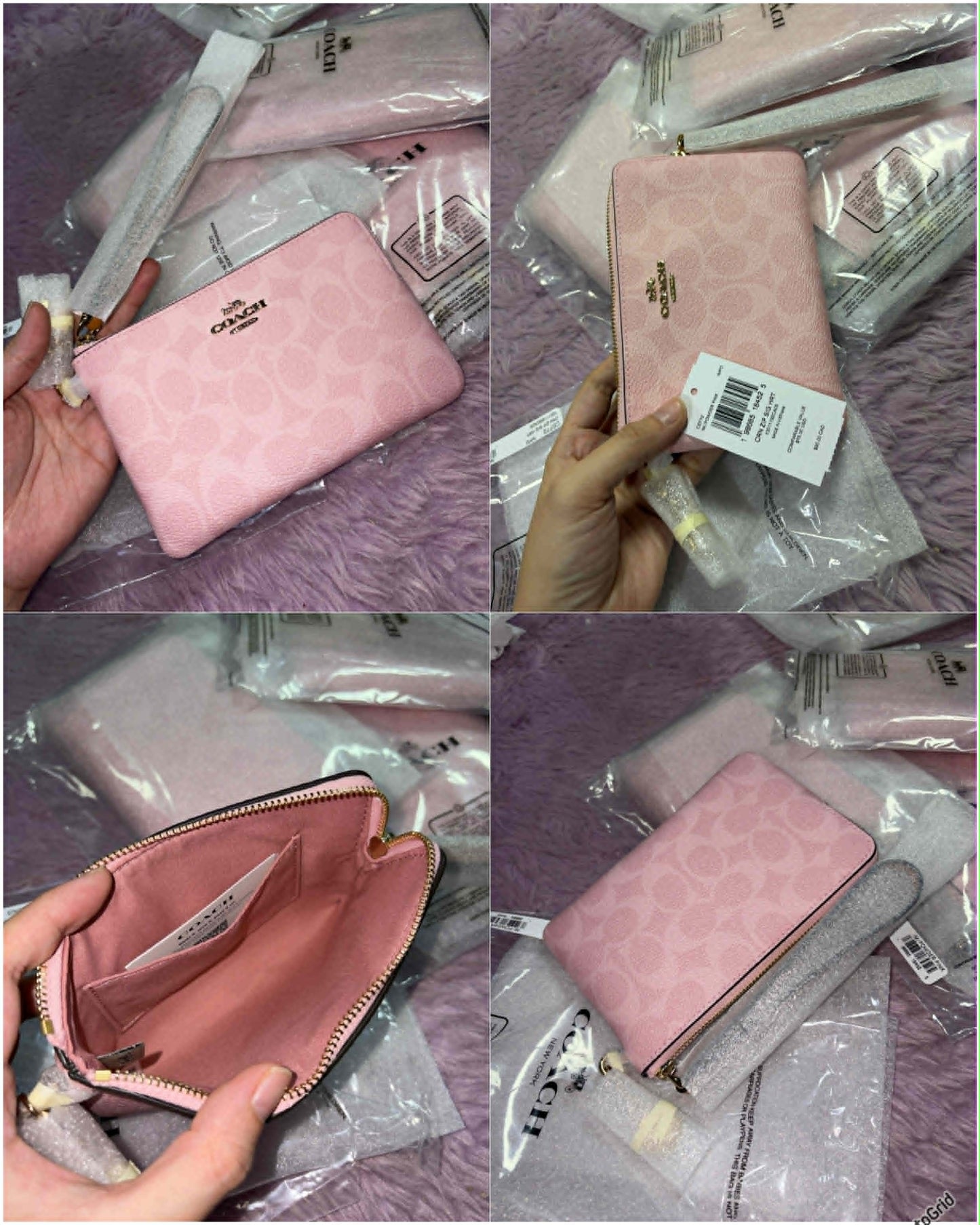 ORIG & IMPORTED CCH Corner Zip Small Wristlet Card Purse Wallet
