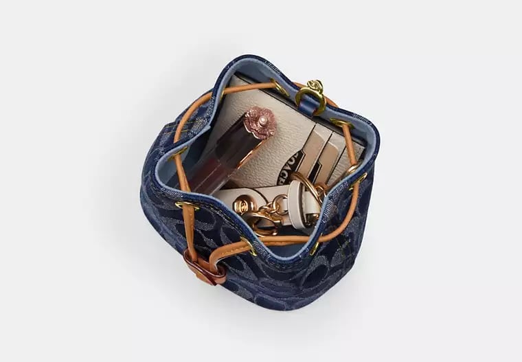 AUTHENTIC/ORIGINAL COACH Drawstring Wristlet