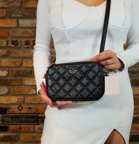 AUTHENTIC/ORIGINAL Preloved KateSpade KS Jae Medium Nylon Hobo Shoulder Bag Black