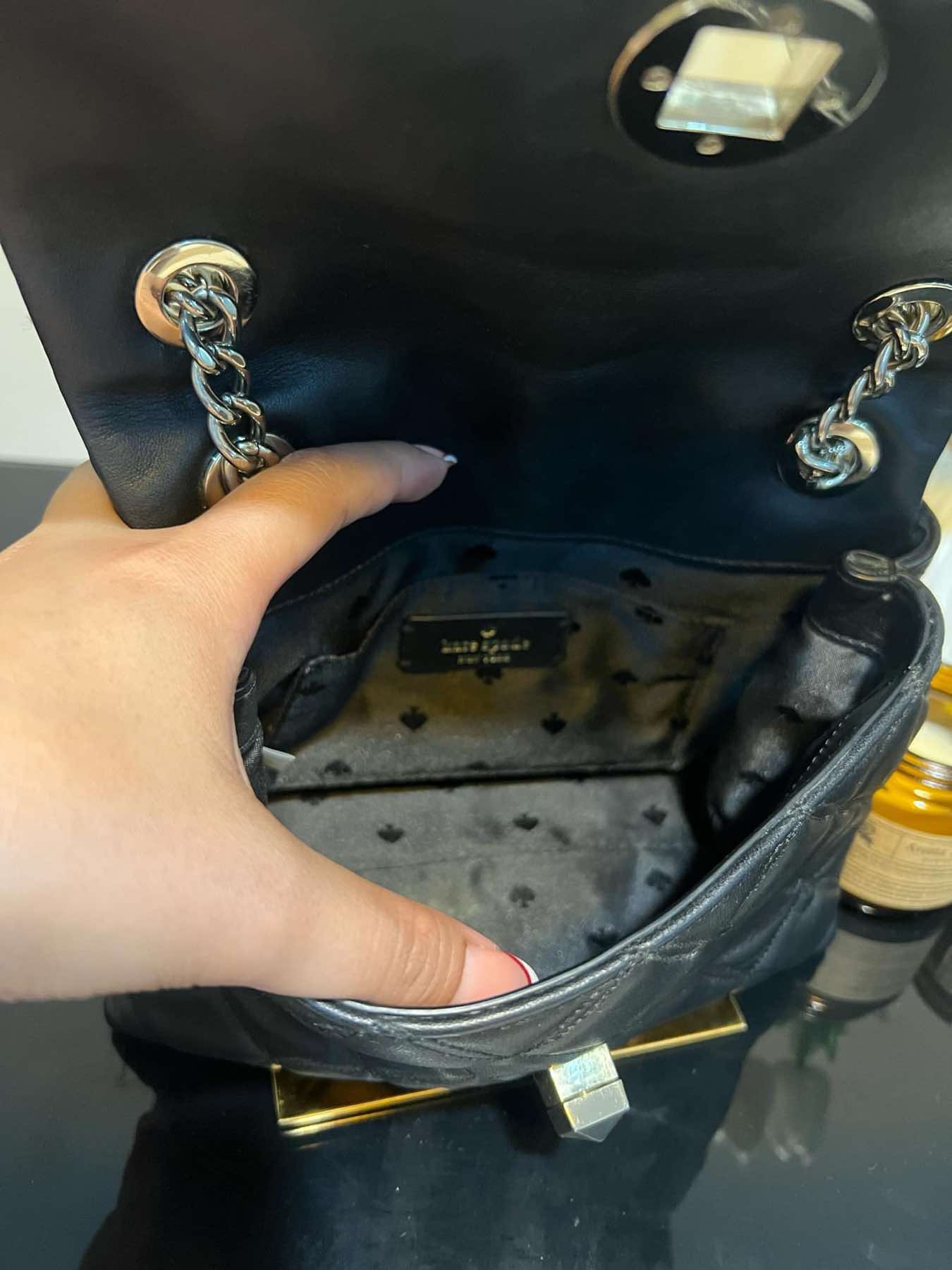 AUTHENTIC/ORIGINAL Preloved KateSpade KS Natalia Small Flap Crossbody Black Bag