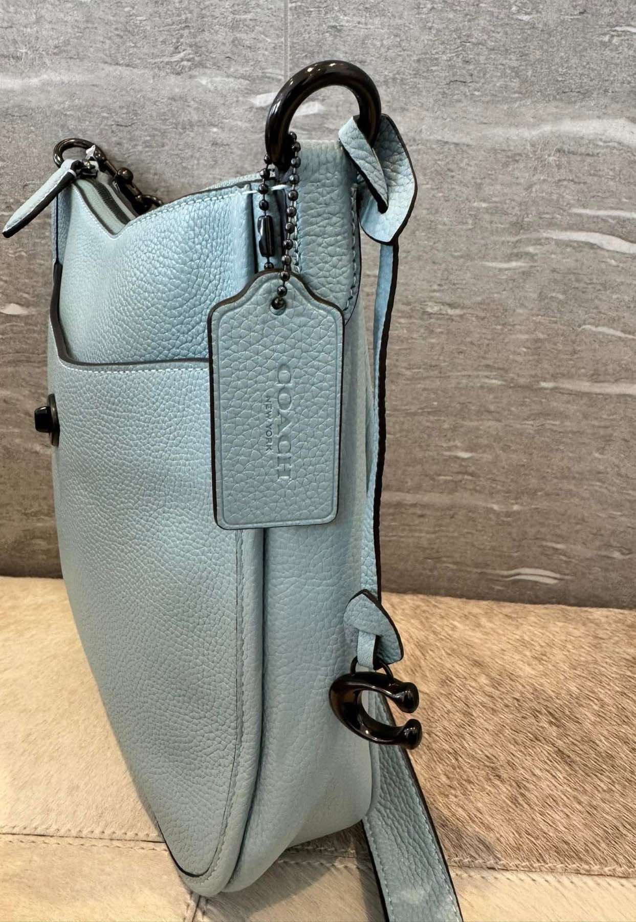 AUTHENTIC/ORIGINAL Coach Chaise Crossbody Bag Blue/Green