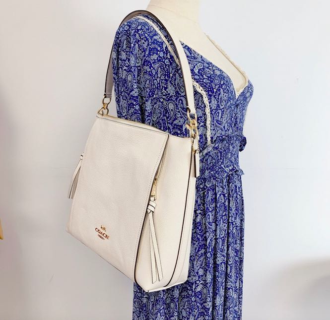 AUTHENTIC/ORIGINAL Coach Scout Hobo Large White Bag