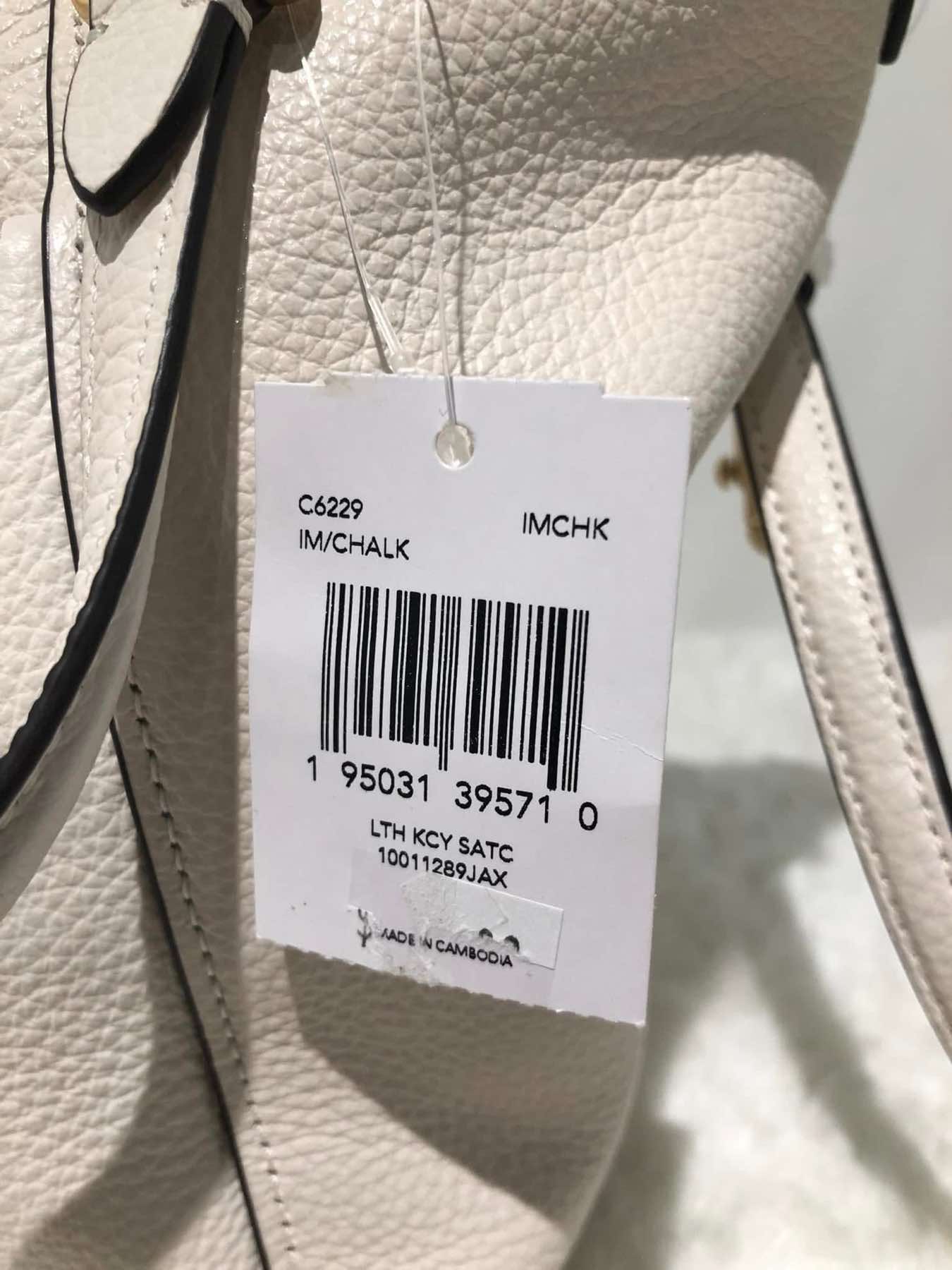 AUTHENTIC/ORIGINAL Coach Kacey Satchel White Bag