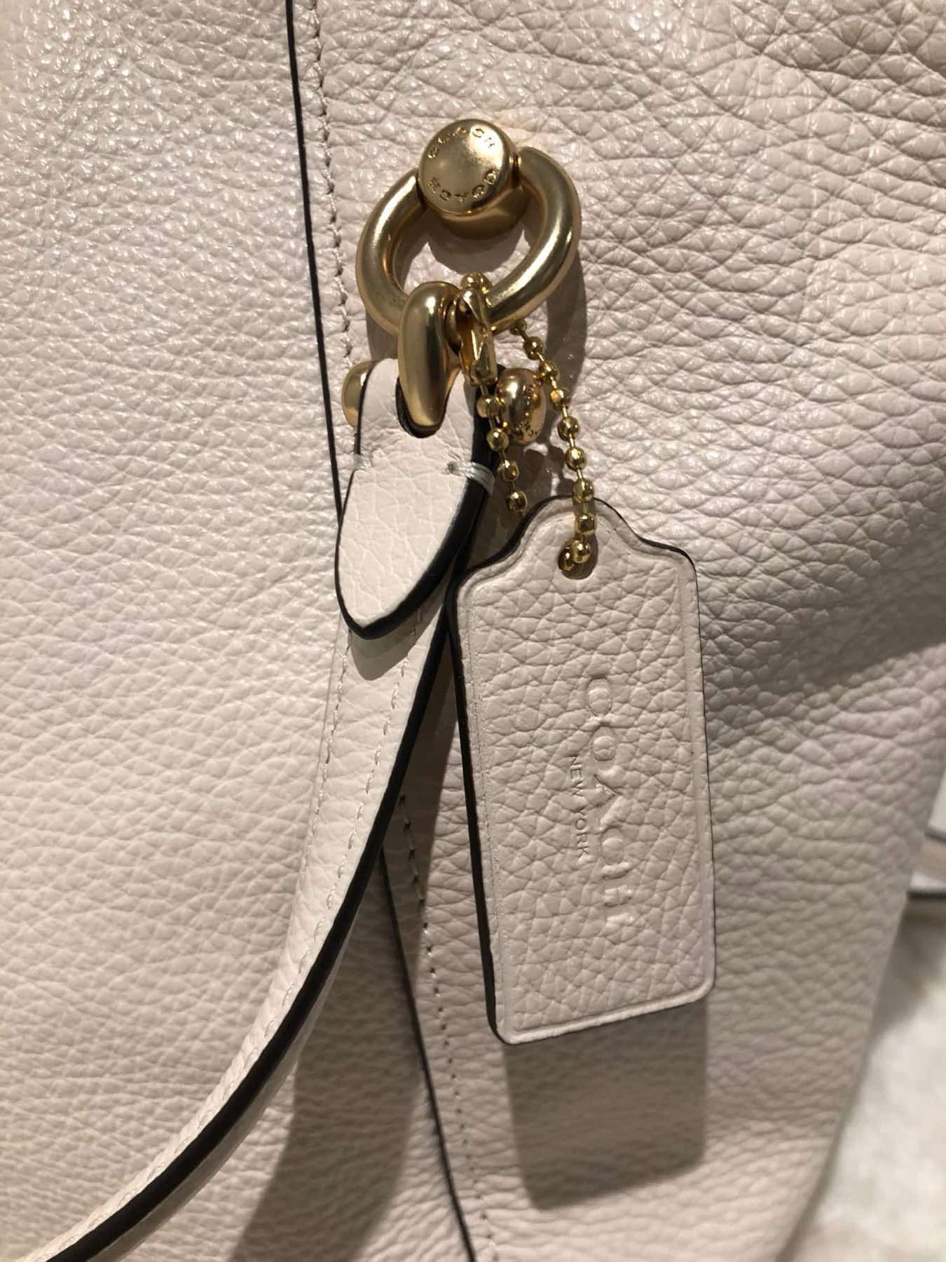 AUTHENTIC/ORIGINAL Coach Kacey Satchel White Bag