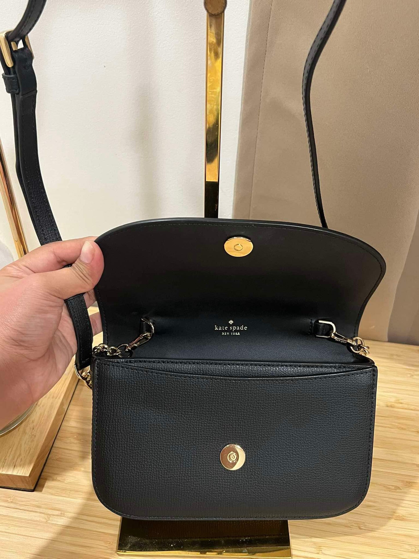 AUTHENTIC/ORIGINAL Preloved KateSpade KS Kristi Crossbody Small Black Bag