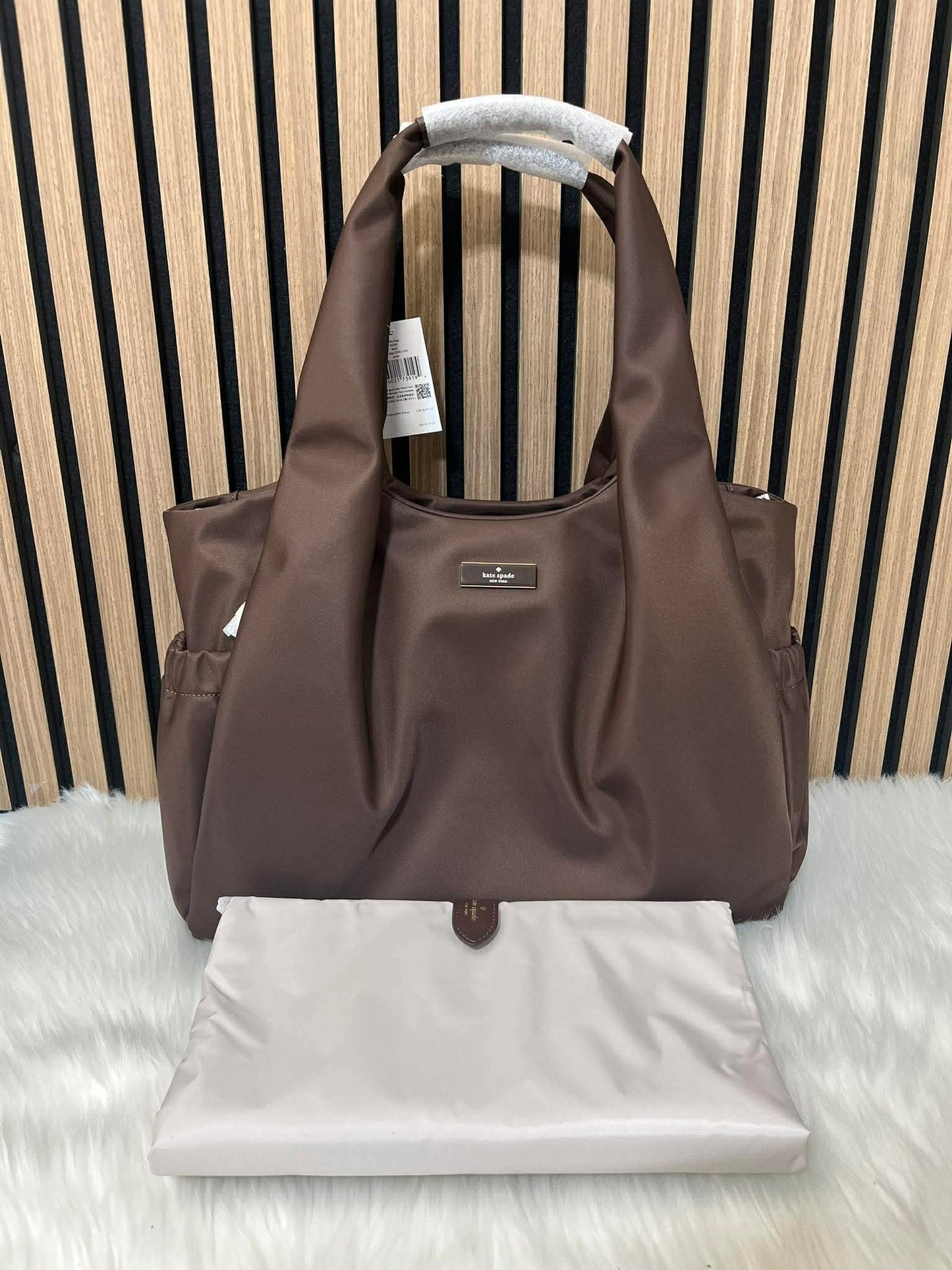 ORIG & IMPORTED KS Carter Nylon Large Baby Bag Black / Brown