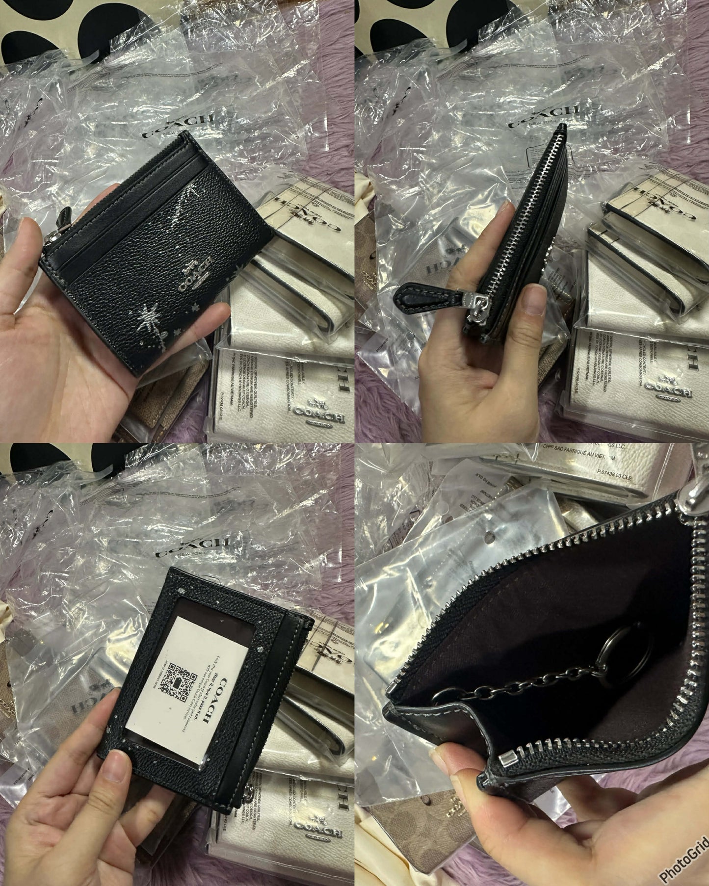 ORIG & IMPORTED Co@ch MINI SKINNY ID CASE CARD HOLDER SMALL WALLET - ORIG, US IMPORTED