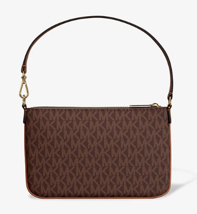 AUTHENTIC/ORIGINAL Michael Kors MK Jet Set Small Signature Logo Convertible Wristlet