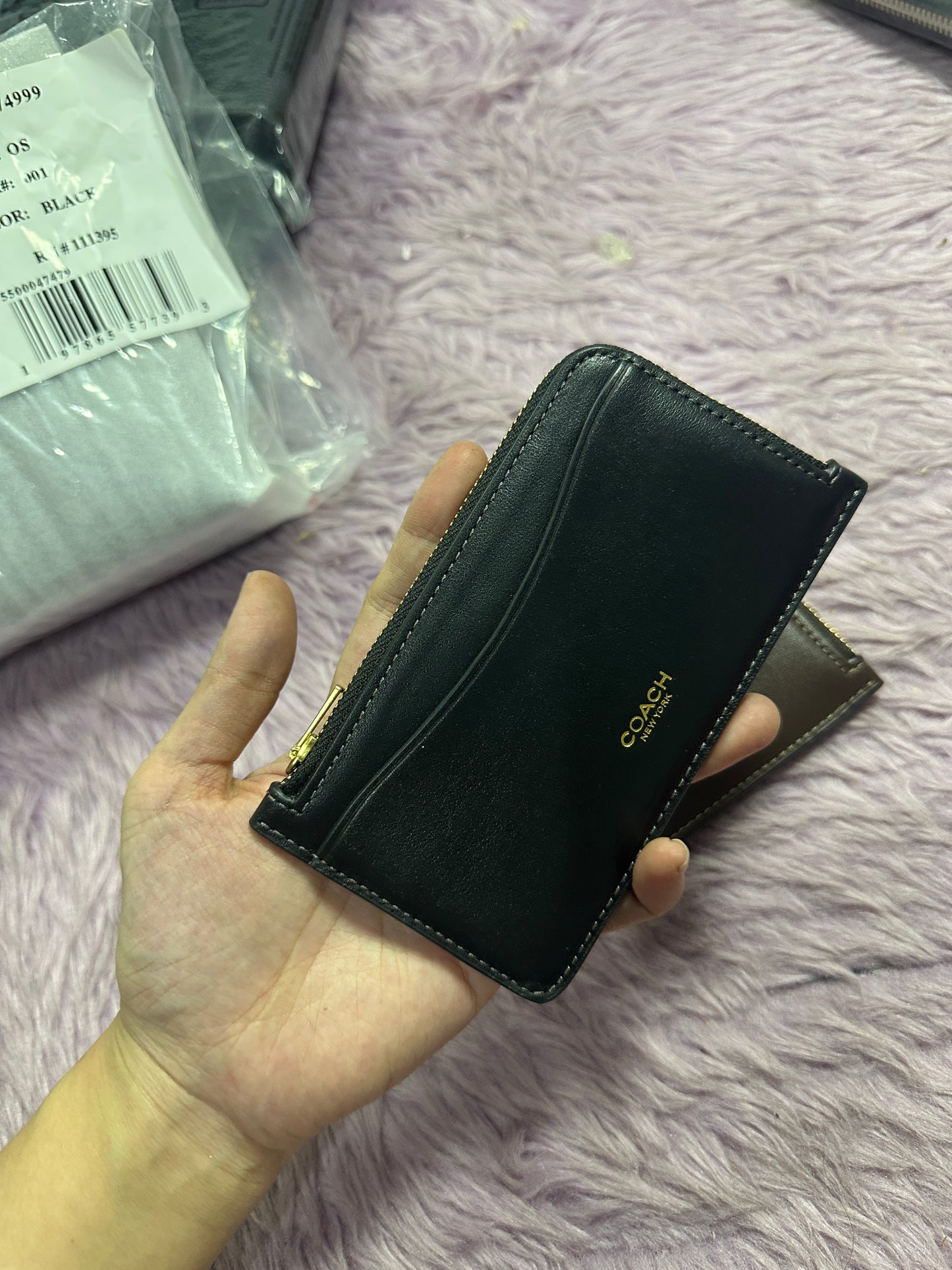 ORIG & IMPORTED CCH Slim Zip Card Case Wallet