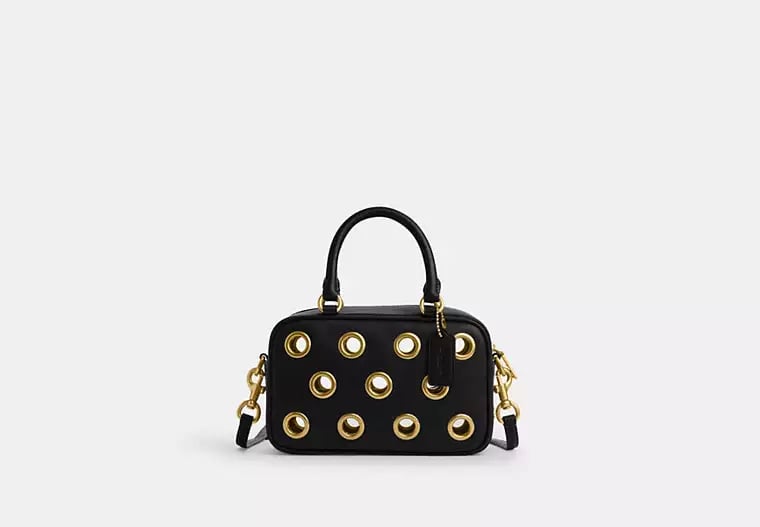 AUTHENTIC/ORIGINAL COACH Satchel Crossbody Bag With Grommets