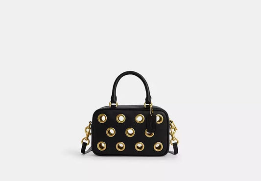 AUTHENTIC/ORIGINAL COACH Satchel Crossbody Bag With Grommets