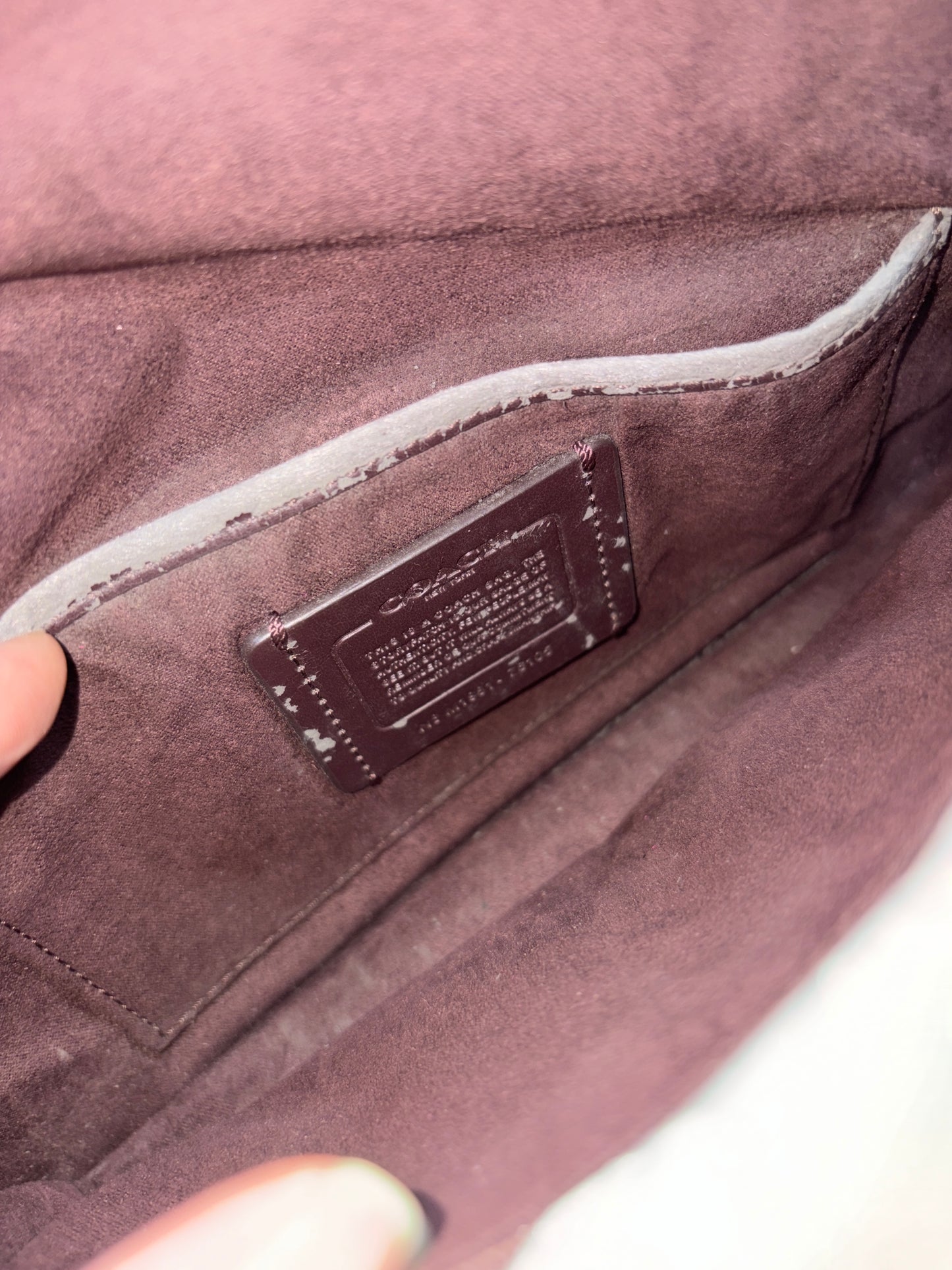 ORIG & IMPORTED WITH FLAW Retail CCH Tabby 26 ColorBlock Pink/Brown Shoulder Bag