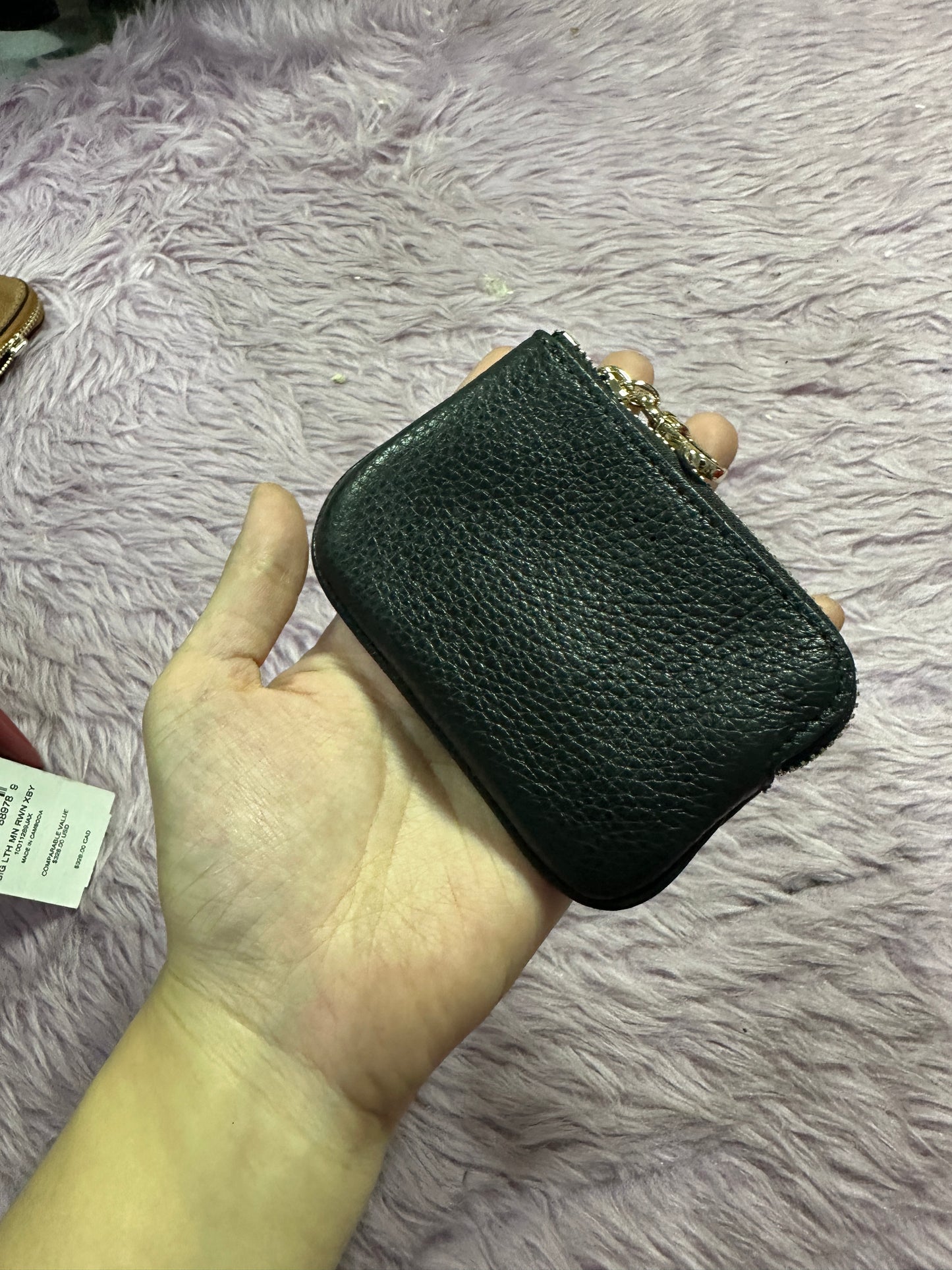 SALE! ❤️ ORIG & IMPORTED KS Coin Purse Detachable Wallet Bag Charm Brown/Black/White