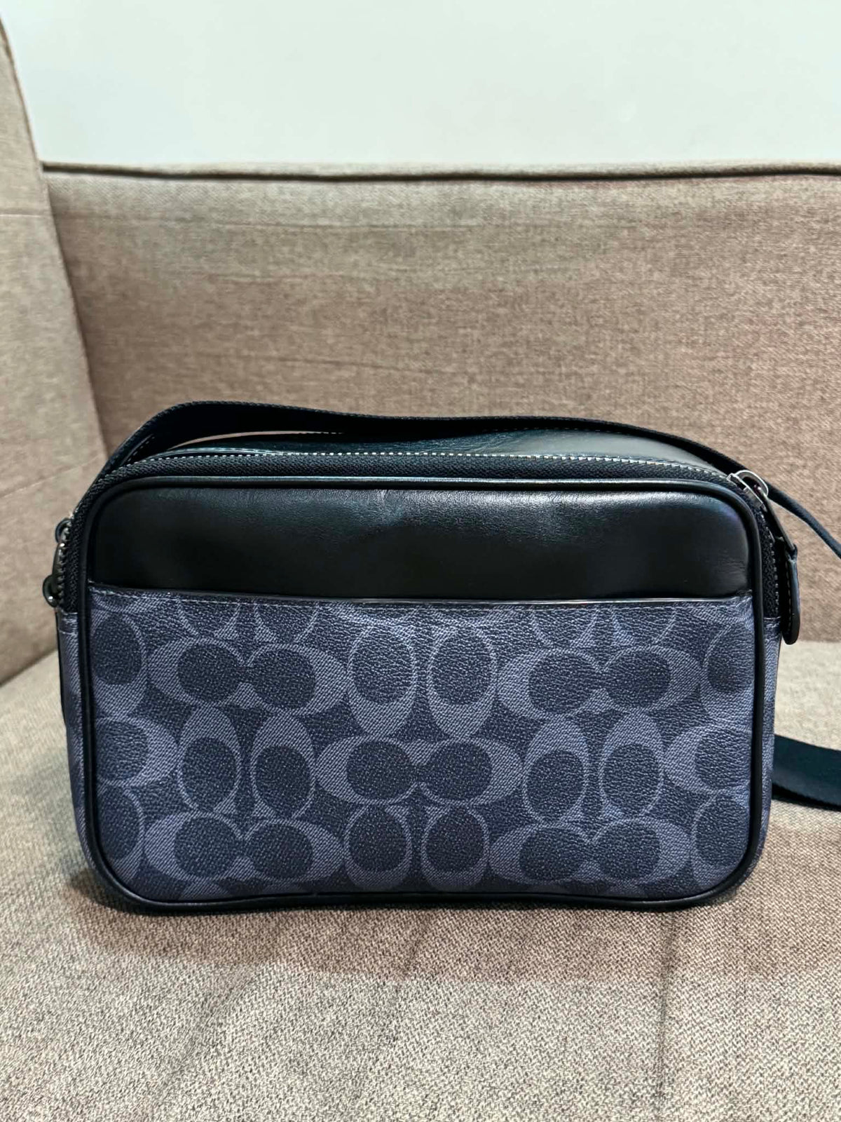 ORIG Preloved CCH Graham Crossbody Men's Bag in Blue Varsity Stripe