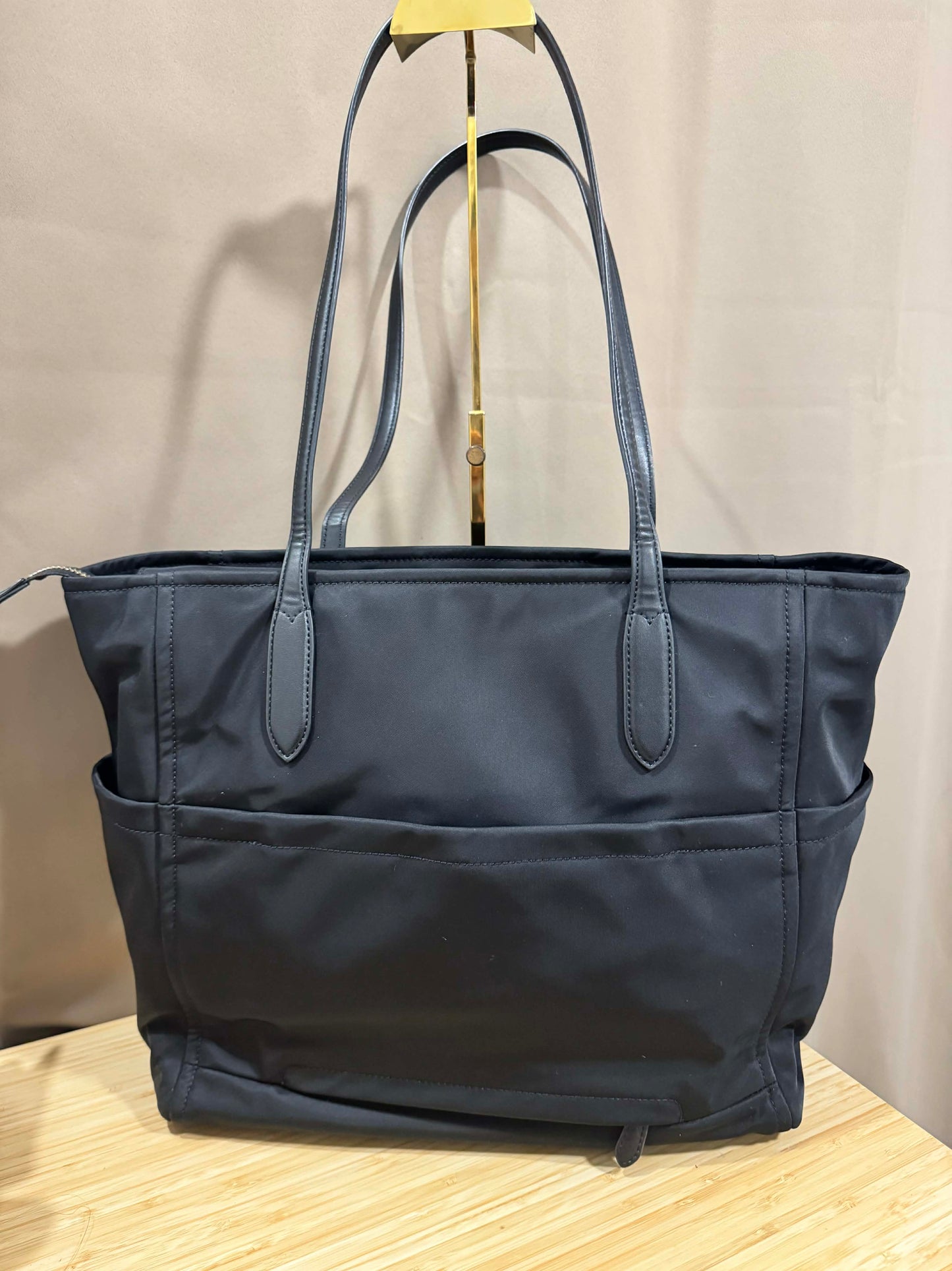ORIG & IMPORTED Preloved KS Chelsea Large Tote Black Nylon Bag