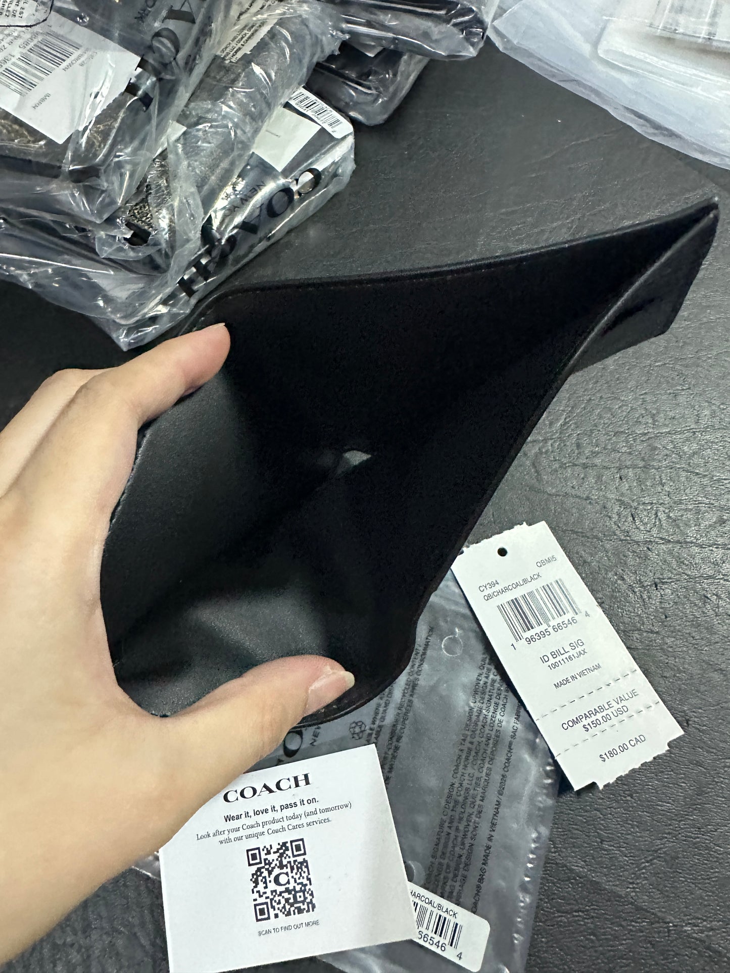 ORIG & IMPORTED CCH Id Billfold Wallet In Signature Canvas for Men NO INSERT