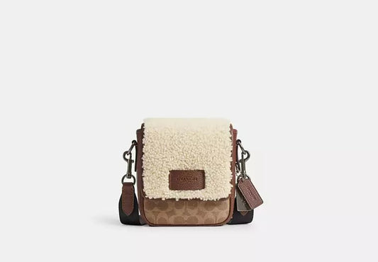 AUTHENTIC/ORIGINAL COACH Lucas Crossbody Bag In Signature Canvas