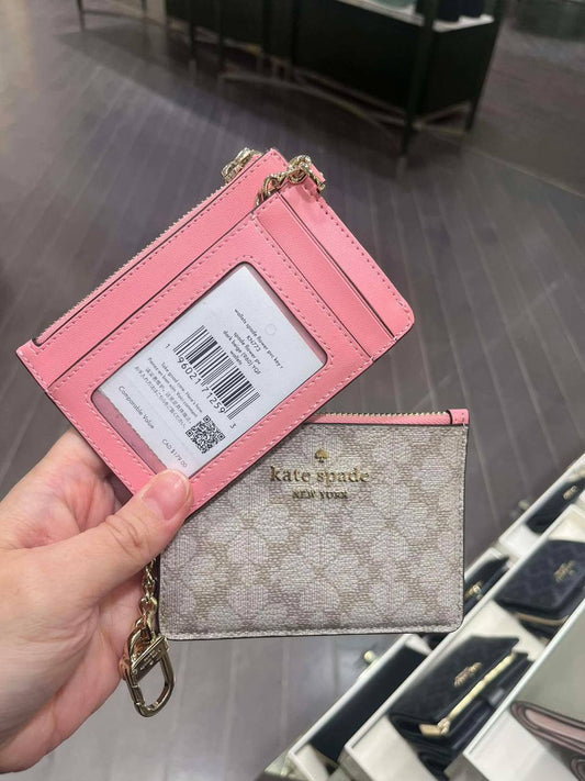 ORIG & IMPORTED Kate spade KS Spade Flower Key Ring Card Holder