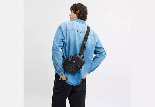 ORIG & IMPORTED COACH Sprint Sling Pack In Signature Jacquard