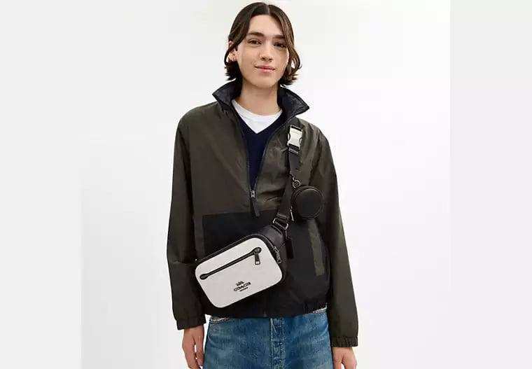 ORIG & IMPORTED COACH Elias Belt Bag In Signature Canvas