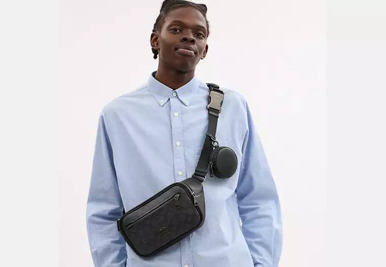 ORIG & IMPORTED COACH Elias Belt Bag In Signature Canvas