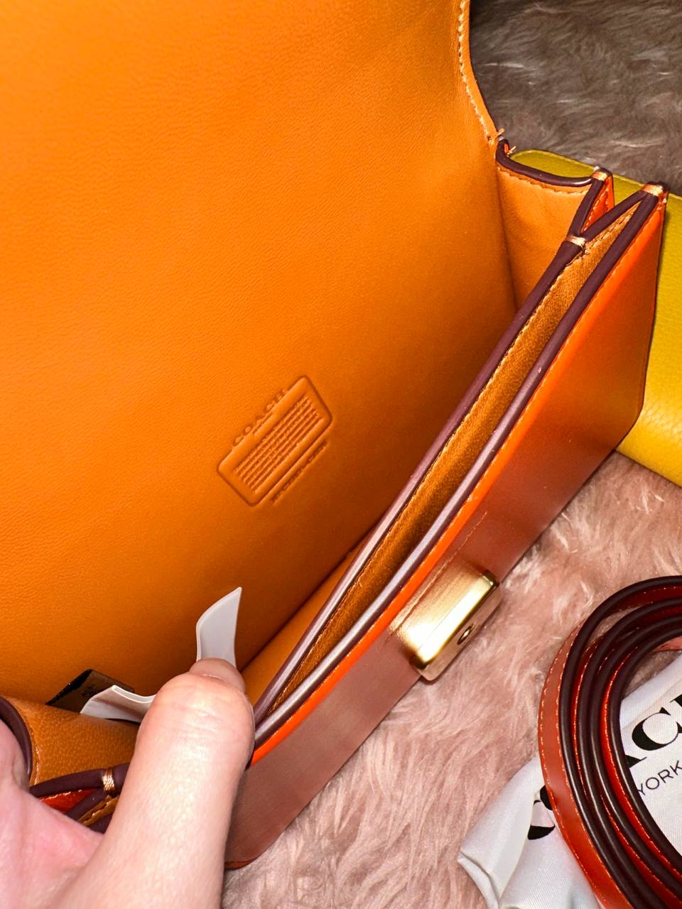 ORIG & IMPORTED COACH Retail Bandit Belt Small Bag Orange