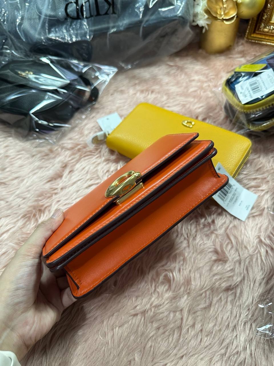 ORIG & IMPORTED COACH Retail Bandit Belt Small Bag Orange
