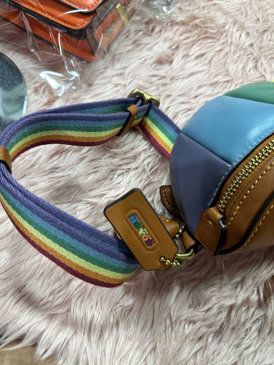 ORIG & IMPORTED COACHRetail Bethany Belt Bag With Rainbow Quilting